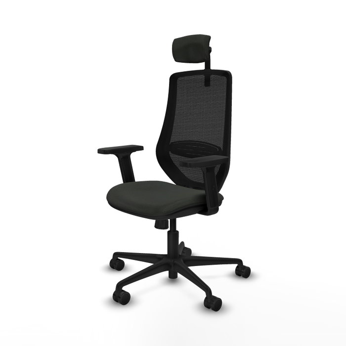 PIQUERAS Y CRESPO Silla de oficina Mardos con mecanismo Sincro y Cabecero 2D en Negro PIQUERAS Y CRESPO Silla de oficina Mardos con mecanismo Sincro y Cabecero 2D en Negro