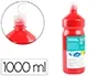 Liderpapel Tempera liquida escolar 1000 ml Rojo Superlavable