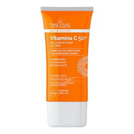 NATYSAL Crema con Vitamina C FPS 50+ Protector Solar Facial 50 ml