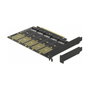 DeLOCK Tarjeta PCI Express x16 a 5 x interna M.2 clave B/SATA