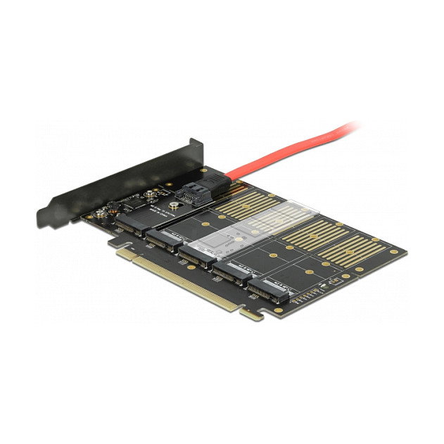 DeLOCK Tarjeta PCI Express x16 a 5 x interna M.2 clave B/SATA DeLOCK Tarjeta PCI Express x16 a 5 x interna M.2 clave B/SATA