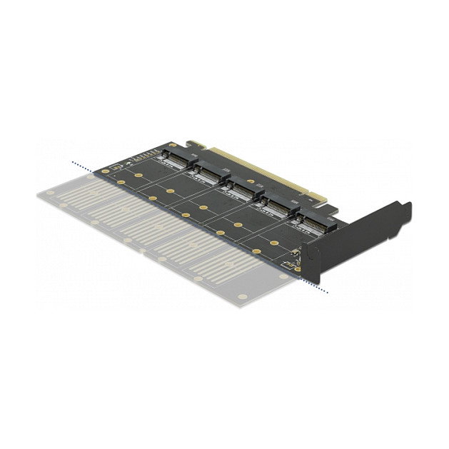 DeLOCK Tarjeta PCI Express x16 a 5 x interna M.2 clave B/SATA DeLOCK Tarjeta PCI Express x16 a 5 x interna M.2 clave B/SATA