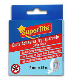 Cinta Doble Cara Supertite Rollo 15M X 9Mm Transparente