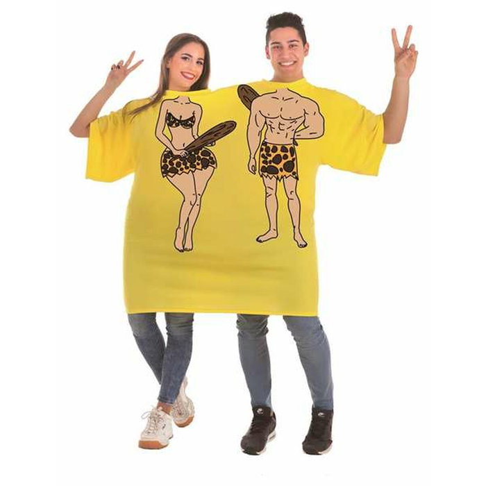 Creaciones Llopis Disfraz Adulto Camiseta Doble Trogloditas Talla L