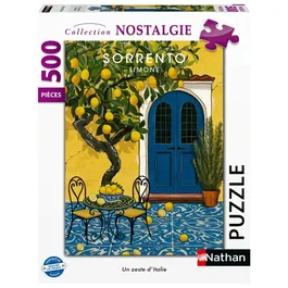 Nathan Puzzle 500 Piezas para Adultos - Un Toque de Italia - Colección Nostalgia - 12001865