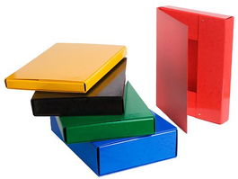 Carpeta De Proyectos Saro Carton Forrado A4 Iman 5 Cm Azul