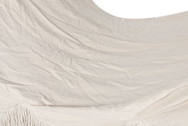 DKD Home Decor Hamaca Blanco 100 x 5 x 200 cm Algodon Abeto con Flecos