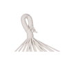 DKD Home Decor Hamaca de Algodón y Abeto con Flecos Blanco
