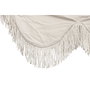 DKD Home Decor Hamaca de Algodón y Abeto con Flecos Blanco