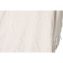 DKD Home Decor Hamaca de Algodón y Abeto con Flecos Blanco