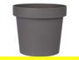 Ibergarden Maceta de Plástico Gris 14 cm Diámetro x 12.5 cm Alto (Set de 12)