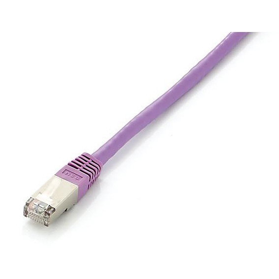 Equip 605657 Cable de Red Patch Cat6a S/FTP 0.5m Púrpura LSZH 2xRJ45 Macho 10GBase-T Ethernet 500MHz