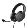 Trust GXT 489 FAYZO Auriculares Gaming Alámbricos con Micrófono Desmontable, Supraaurales, Diadema Ajustable, Unidades de 50 mm, Conector Jack 3.5 mm, Negro