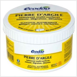 ECODOO Piedra de Arcilla Multiusos EcoCert 300Gr Limpia y Desengrasa Vitrocerámica Acero Inoxidable