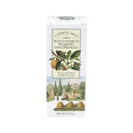 L'Erbolario Champú Anticaspa con Propóleo - 200 ml - Elimina y Previene la Caspa, 96% Ingredientes Naturales, Sin Sulfatos ni Parabenos