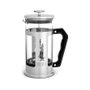 Bialetti Preziosa 0003130/NW Cafetera Prensa Francesa de Vacio, 1 Litro, Acero Inoxidable y Vidrio, Color Plata/Negro