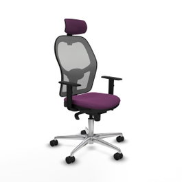 PIQUERAS Y CRESPO Silla de oficina Jorquera Morada y Gris
