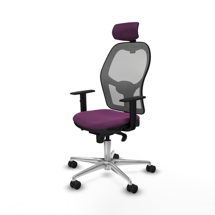 PIQUERAS Y CRESPO Silla de oficina Jorquera Morada y Gris PIQUERAS Y CRESPO Silla de oficina Jorquera Morada y Gris