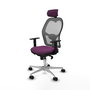 PIQUERAS Y CRESPO Silla de oficina Jorquera Morada y Gris