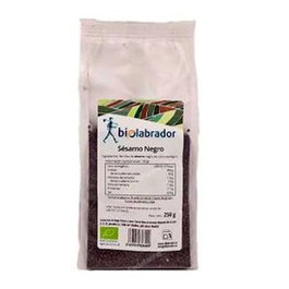 BIOLABRADOR Sésamo Negro Ecológico 250Gr. Semillas de sésamo negro de cultivo ecológico, aroma intenso, fuente de proteína y fibra.