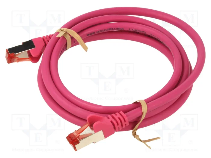 GOOBAY Patch cord Cat 6 S/FTP 1,5m Rosa