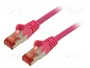 GOOBAY Patch cord Cat 6 S/FTP 1,5m Rosa