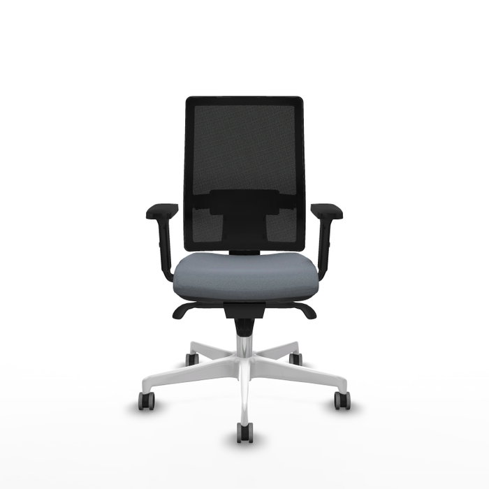PIQUERAS Y CRESPO Silla de oficina Horna con mecanismo Sincro, Gris y Negro PIQUERAS Y CRESPO Silla de oficina Horna con mecanismo Sincro, Gris y Negro