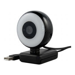 Wemiss CM-A2 Stream Series Ring Light Full HD Webcam Cámara Web con Sensor CMOS 1/3", Negro