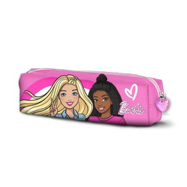 Barbie Estuche Portatodo Cuadrado Rosa PVC 7x21x5.5 cm