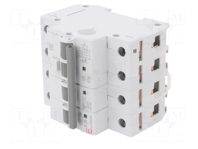 ETI POLAM RCBO KZS-4M 3P+N AC 20A/30mA ETI POLAM RCBO KZS-4M 3P+N AC 20A/30mA
