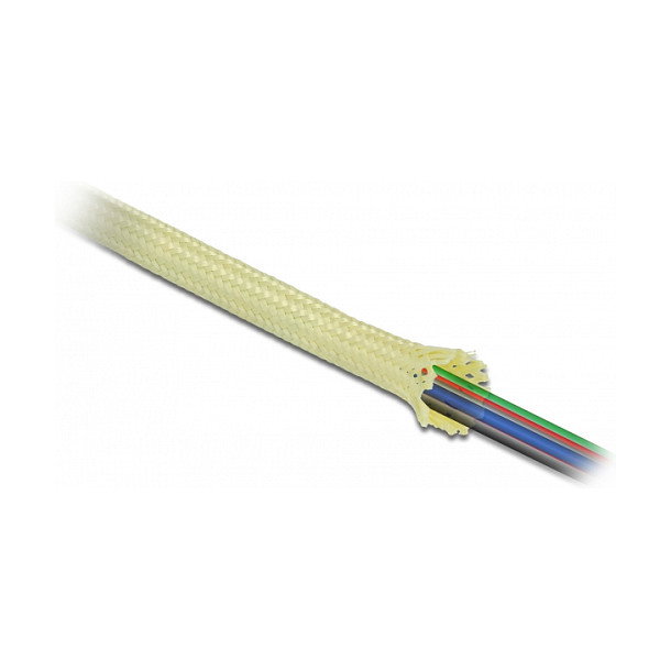DeLOCK Funda trenzada de fibras de aramida 2 m x 6 mm, Amarillo