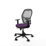 PIQUERAS Y CRESPO Silla de oficina Jorquera con mecanismo Sincro/Traslack, Morado y Gris
