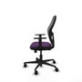PIQUERAS Y CRESPO Silla de oficina Jorquera con mecanismo Sincro/Traslack, Morado y Gris