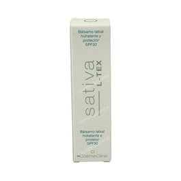 SATIVA L-Tex Bálsamo Labial Hidratante y Protector con Alta Protección Solar 15ml