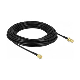 DeLOCK Cable de antena SMA macho a SMA hembra LMR100 15 m