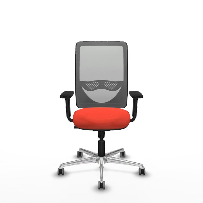 PIQUERAS Y CRESPO Silla de oficina Zulema con mecanismo Sincro, Naranja oscuro y Gris PIQUERAS Y CRESPO Silla de oficina Zulema con mecanismo Sincro, Naranja oscuro y Gris