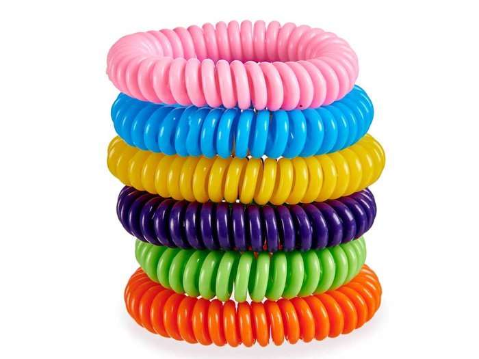 Ibergarden Pulsera Citronela Surtida 6 Colores 5 x 0.5 x 5 cm (Set de 96)