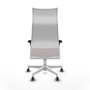 PIQUERAS Y CRESPO Silla Albacete malla XL sincro, asiento granate y base blanca