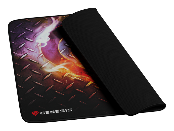 GENESIS Carbon 500 M Steel G2 Alfombrilla de ratón para juegos, Superficie de Tela Tipo Speed, Deslizamiento Suave y Precisión, Multicolor