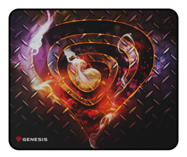 GENESIS Carbon 500 M Steel G2 Alfombrilla de ratón para juegos, Superficie de Tela Tipo Speed, Deslizamiento Suave y Precisión, Multicolor