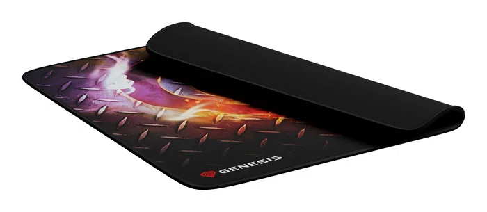 Genesis Carbon 500 M Steel G2 Alfombrilla de Ratón Gaming, Tela de Velocidad, Perfil Bajo 2.5mm, Base Antideslizante, Resistente al Agua, Multicolor, 300x250 mm