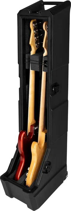 Gator GTR Estuche Mini Vault Para 2 Bajos Eléctricos con Ruedas