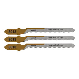 Wolfcraft Hojas de sierra de calar HCS vástago en T corte curvo fino 20 mm (3 uds)