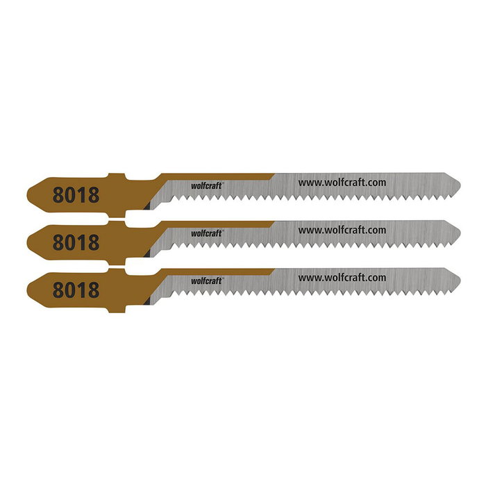 Wolfcraft Hojas de sierra de calar HCS vástago en T corte curvo fino 20 mm (3 uds) Wolfcraft Hojas de sierra de calar HCS vástago en T corte curvo fino 20 mm (3 uds)