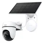 TP-Link Tapo TC90 Kit - Cámara de Seguridad Exterior Bombilla WiFi Inalámbrica, Alimentación Solar, IP65, 3MP (2304x1296), Visión Nocturna, Color Blanco