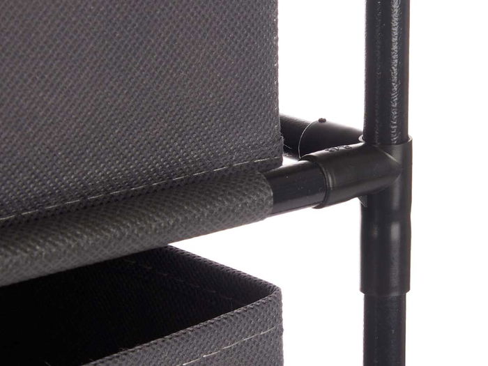 Kipit Estantería 3 Cajones TNT Gris 32x7.5x32 cm (Set de 6)