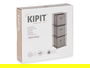 Kipit Estantería 3 Cajones TNT Gris 32x7.5x32 cm (Set de 6)