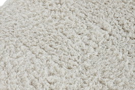 DKD Home Decor Alfombra Marfil Plateado Poliester 240 x 3 x 60 cm