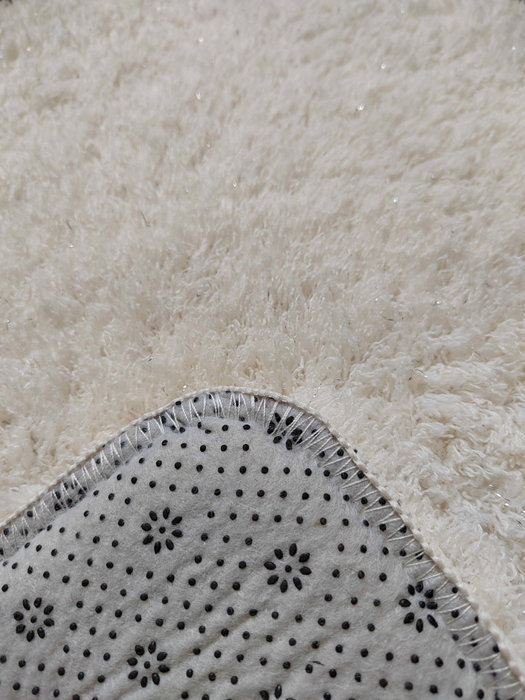 DKD Home Decor Alfombra de Poliéster 60x240x3 cm, Marfil