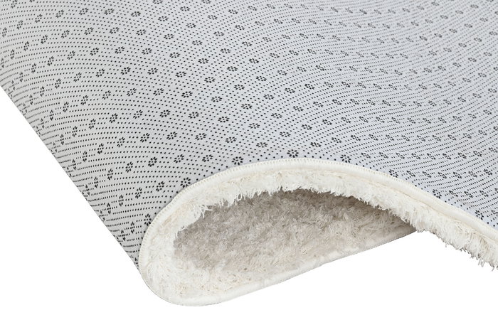 DKD Home Decor Alfombra Marfil Plateado Poliester 240 x 3 x 60 cm